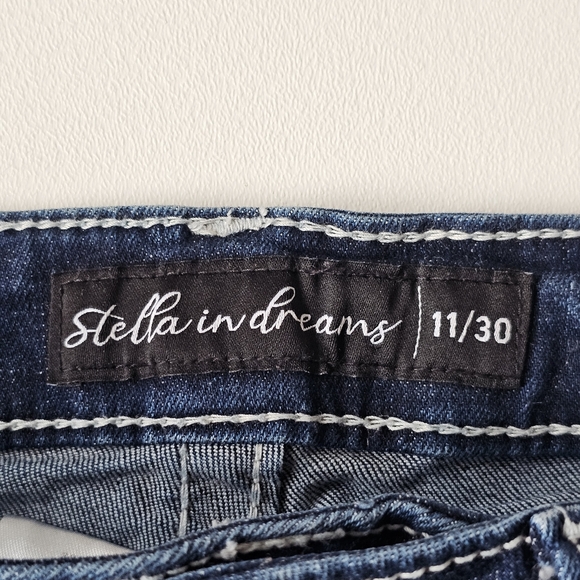 Stella in Dreams Bootcut Jeans 11/30 Mid Rise Embellished Western Y2K Bling - Picture 7 of 16